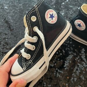 Converse All Star Toddler/Kid Sz 5 Black High-Top Sneakers